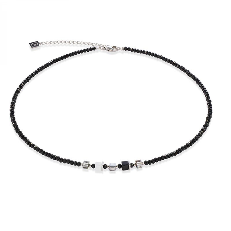 Collier Cœur de Lion – Joyful, Élégance Noir & Blanc