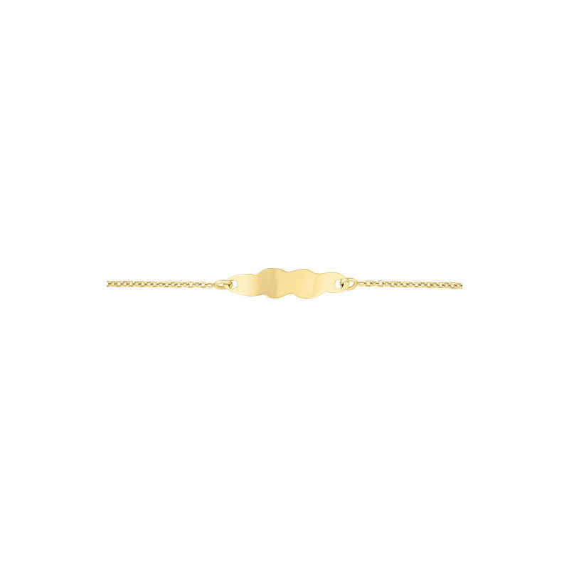 Bracelet Identité Nuage, or 375 millièmes