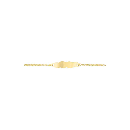 Bracelet Identité Nuage, or 375 millièmes