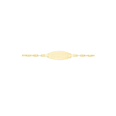 Bracelet Identité maille marine, en or 375 millièmes