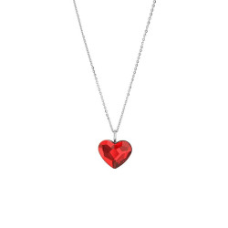 Collier Crystal Jewellery, Coeur Rouge en cristal de Svarowski et en argent