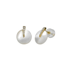 Boucles d'oreilles Rond de nacre