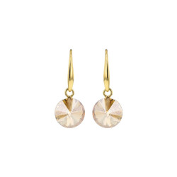 Boucles d'oreilles, Crystal Jewellery, Rose pâle