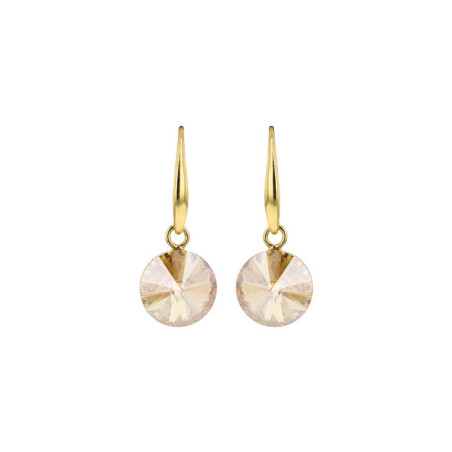 Boucles d'oreilles, Crystal Jewellery, Rose pâle