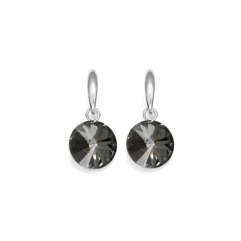 Boucles d'oreilles, Crystal Jewellery, Noire