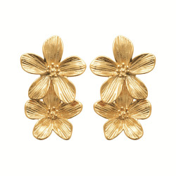 Boucles d'oreilles Fleurs pendantes