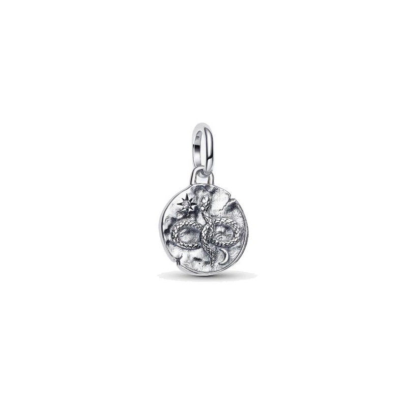 Pendentif Talisman Pandora Serpent, en argent