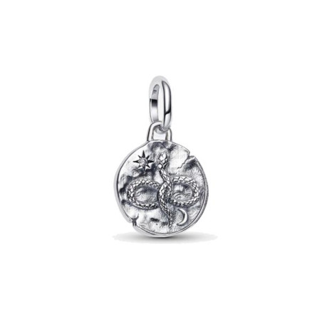 Pendentif Talisman Pandora Serpent, en argent