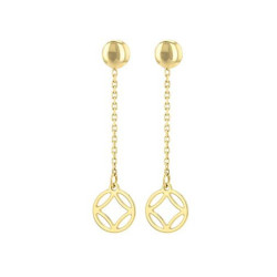 Boucles d'oreilles Graphiques, en or 375 millièmes
